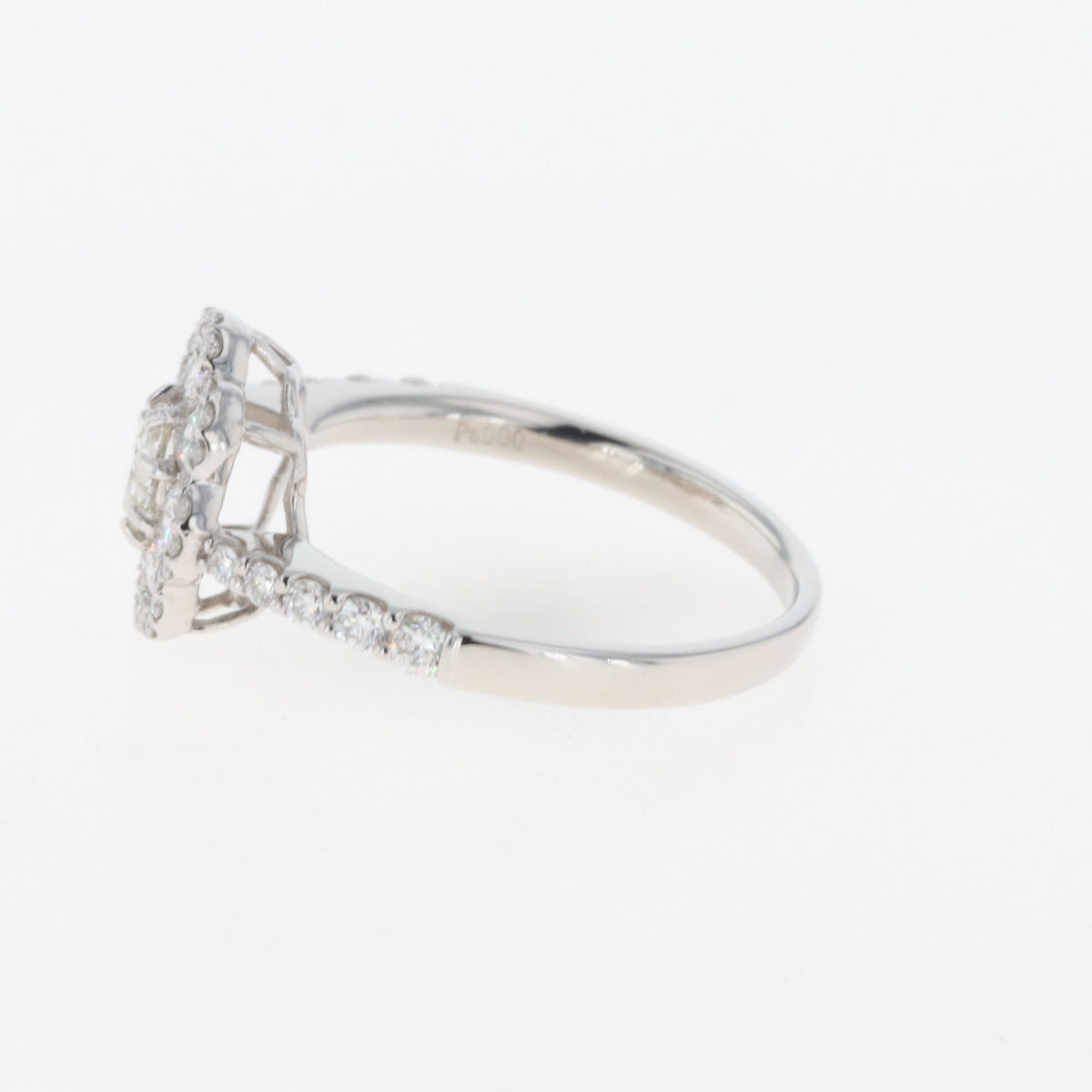 バイセル公式】ダイヤモンド デザインリング プラチナ 指輪 メレダイヤ