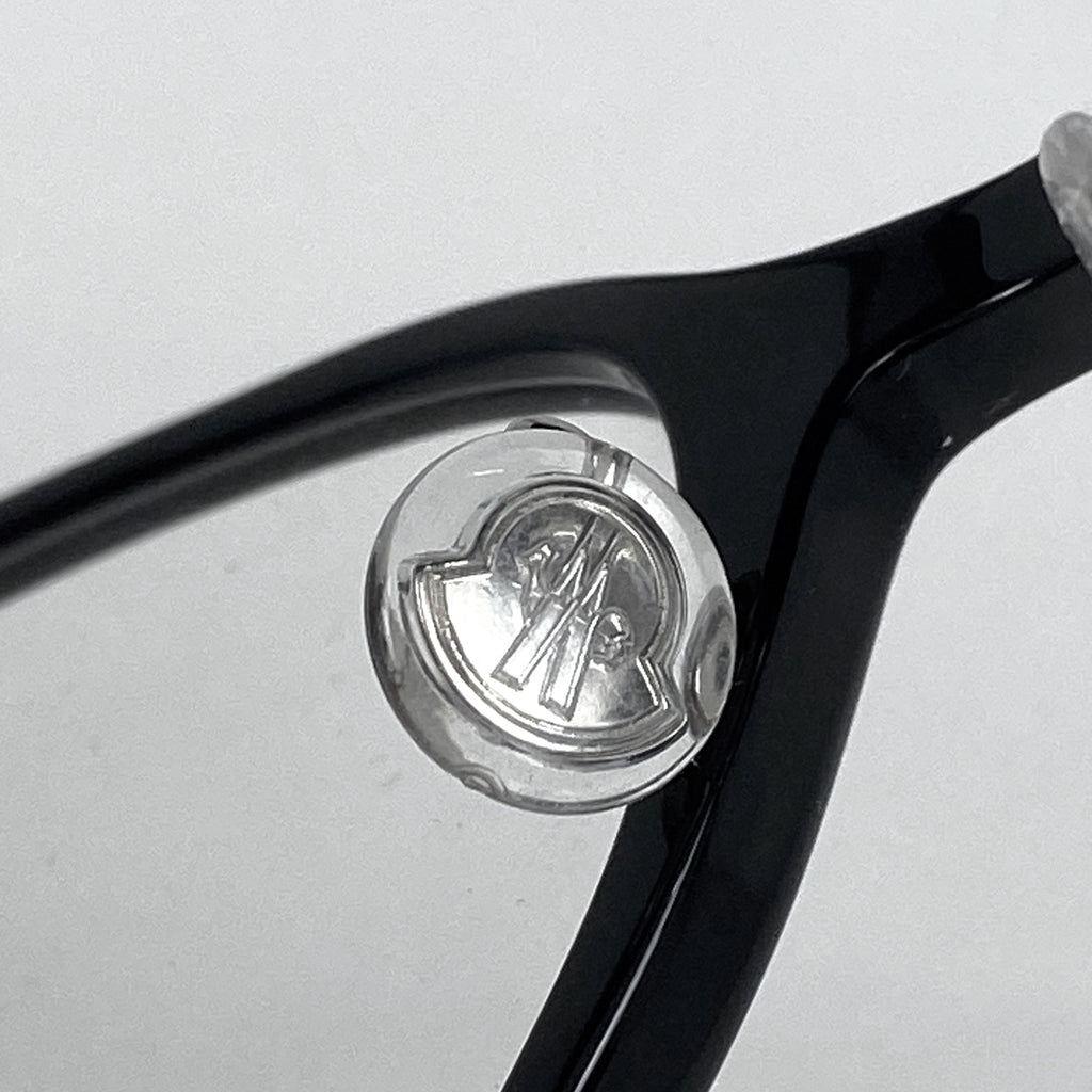 モンクレール ロゴ メガネ アイウェア 伊達メガネ 眼鏡 プラスチック ブラック 5173 レディース 【中古】 
 ラッピング可