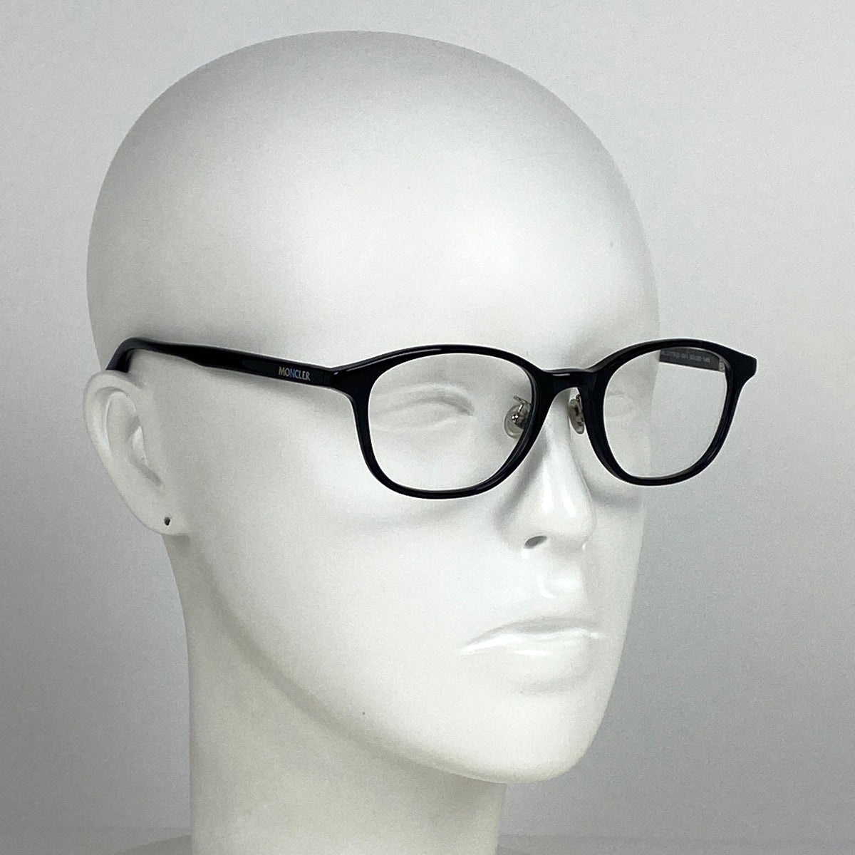 モンクレール ロゴ メガネ アイウェア 伊達メガネ 眼鏡 プラスチック ブラック 5173 レディース 【中古】 , ラッピング可