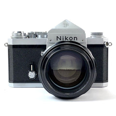 ニコン Nikon F アイレベル シルバー + NIKKOR-H 85mm F1.8 非Ai フィルム マニュアルフォーカス 一眼レフカメラ 【中古】