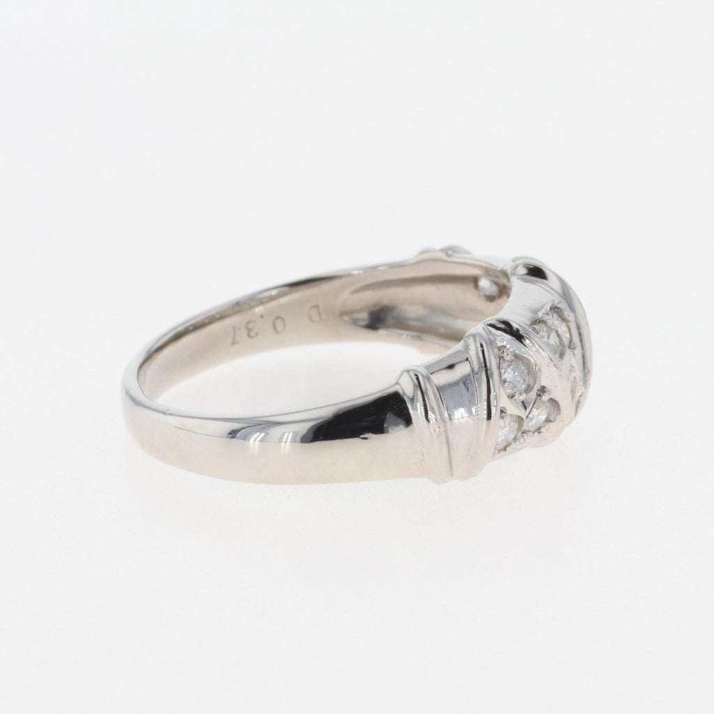メレダイヤ デザインリング プラチナ 指輪 リング 15号 Pt850 ダイヤモンド レディース 【中古】 
 ラッピング可