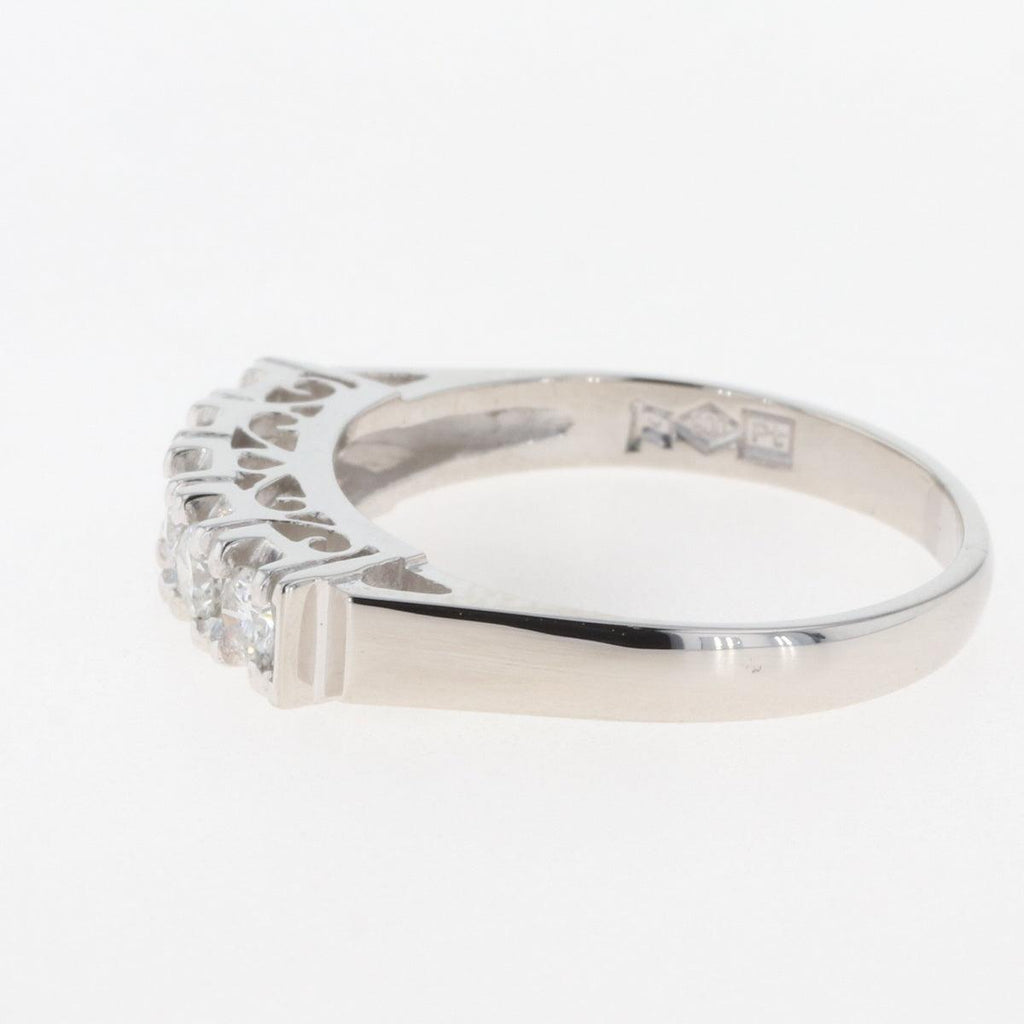 メレダイヤ デザインリング プラチナ 指輪 リング 15.5号 Pt900 ダイヤモンド レディース 【中古】 
 ラッピング可 - バイセルブランシェ