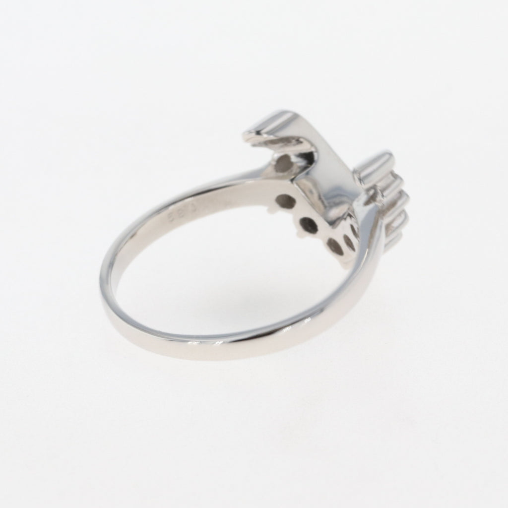 メレダイヤ デザインリング プラチナ 指輪 リング 16.5号 Pt850 ダイヤモンド レディース 【中古】 
 ラッピング可
