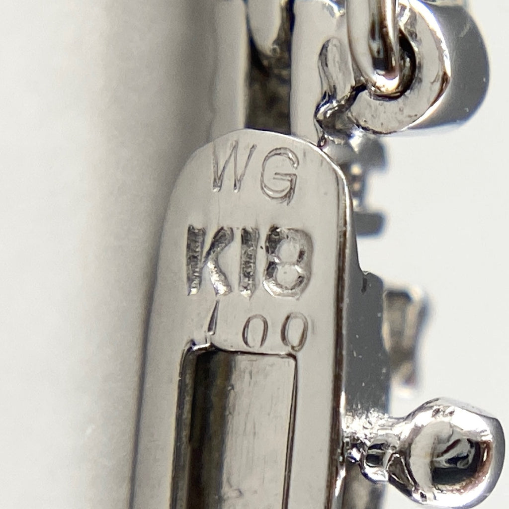メレダイヤ デザインブレスレット WG ホワイトゴールド 腕輪 ブレスレット K18 WG ダイヤモンド レディース 【中古】 
 ラッピング可