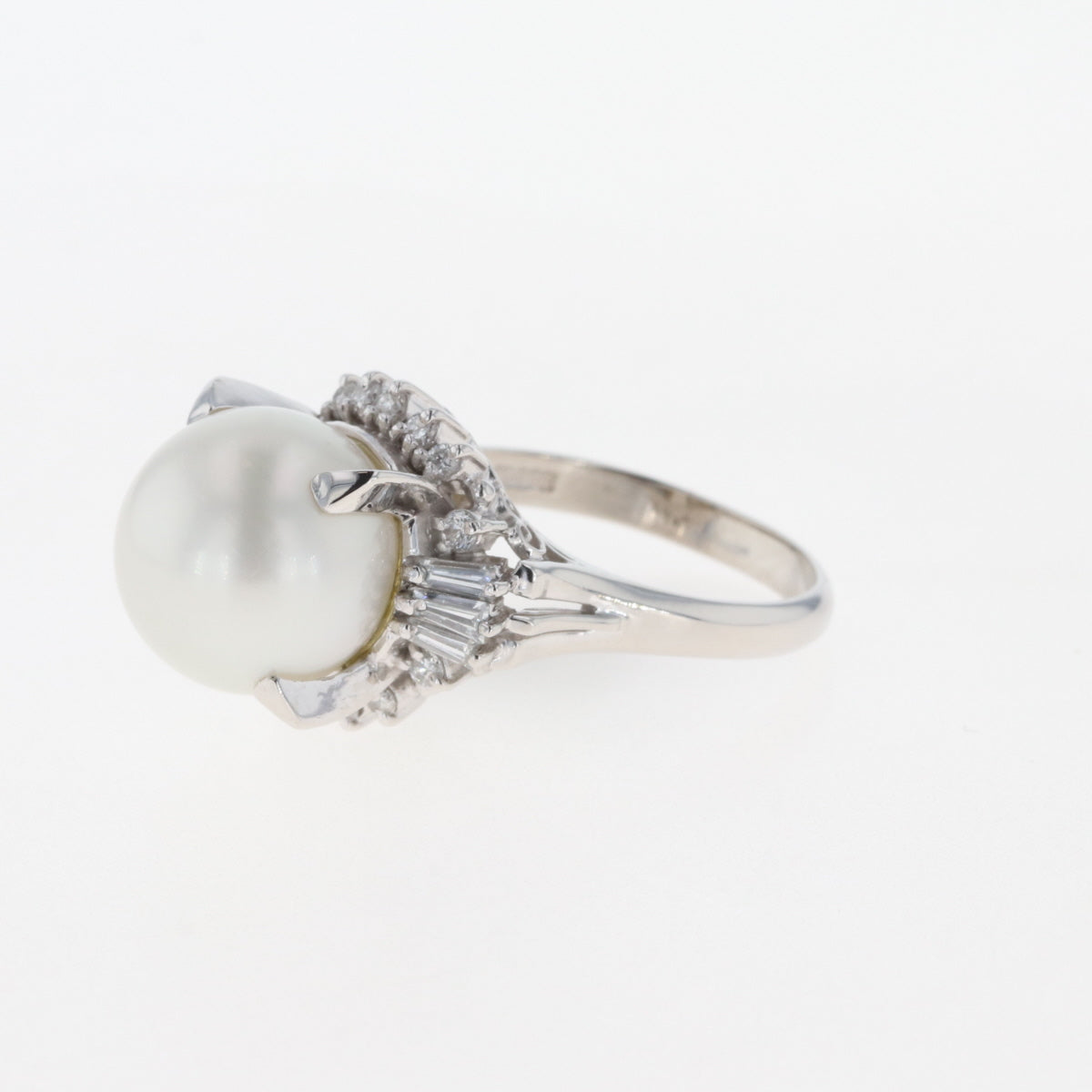 32,680円真珠リング 指輪 プラチナ パール ダイヤモンド