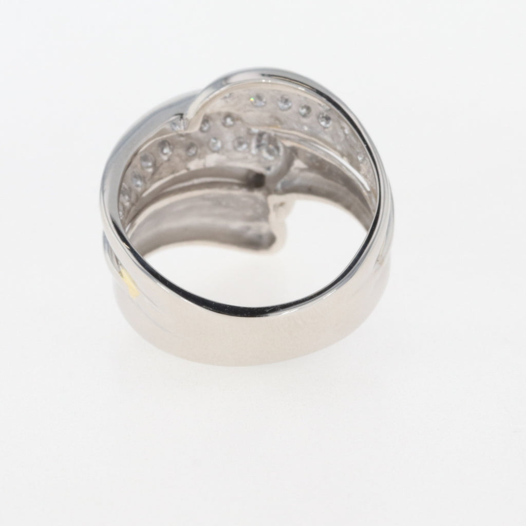 メレダイヤ デザインリング プラチナ 指輪 リング 12号 Pt900 K18 ダイヤモンド レディース 【中古】 
 ラッピング可