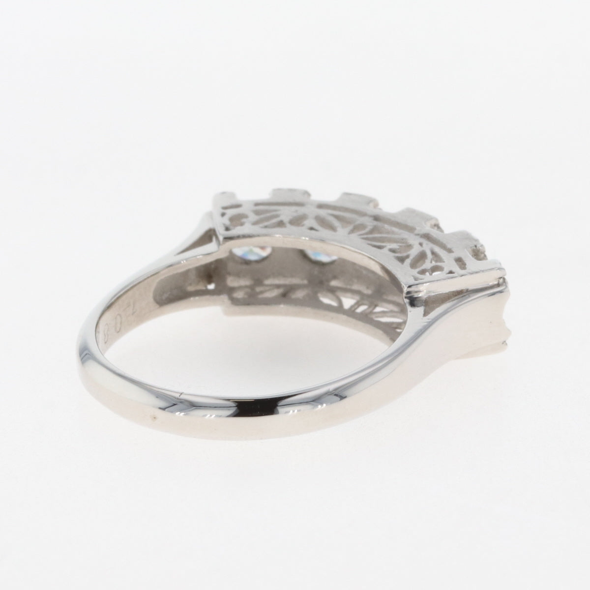 バイセル公式】メレダイヤ デザインリング プラチナ 指輪 リング 10.5 ...