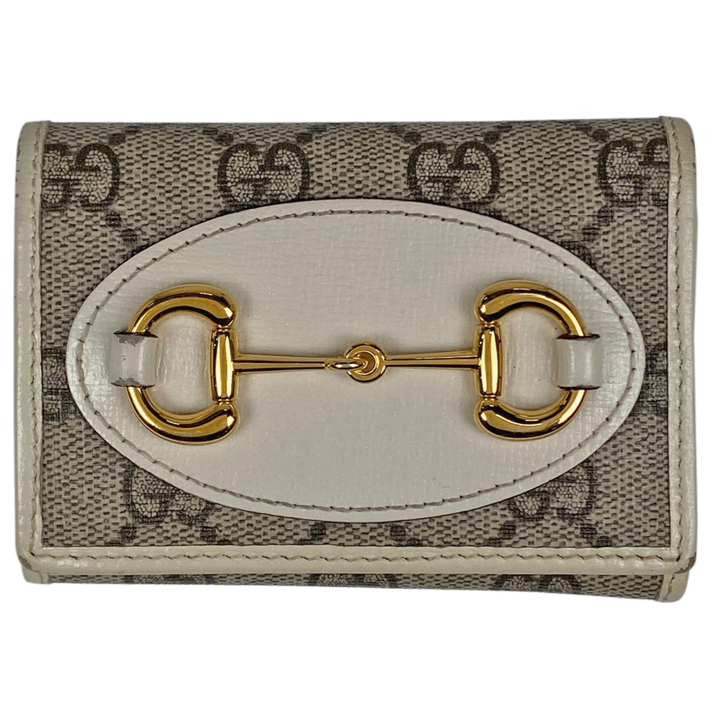グッチ ホースビット 1955 三つ折り 財布 レディースバイセルグッチ - 財布