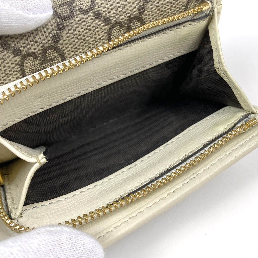 グッチ ホースビット 1955 三つ折り 財布 レディースバイセルグッチ - 財布