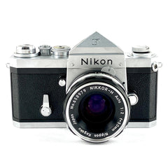 ニコン Nikon F アイレベル シルバー ＋ NIKKOR-H Auto 50mm F2 非Ai フィルム マニュアルフォーカス 一眼レフカメラ 【中古】