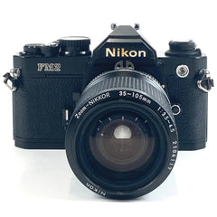 ニコン Nikon NEW FM2 ブラック ＋ Ai-S NIKKOR 35-105mm F3.5-4.5 フィルム マニュアルフォーカス 一眼レフカメラ 【中古】