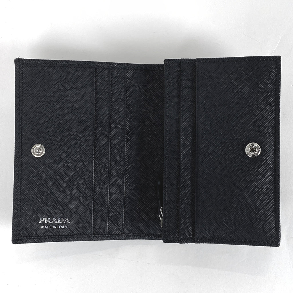 レディース■新品【IL BISONTE】二つ折り財布、ウォレット、財布、ブラック、黒、ネロ