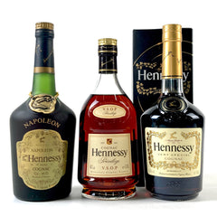 3本 ヘネシー Hennessy ナポレオン VSOP プリヴィレッジ ベリースペシャル コニャック 700ml ブランデー セット 【古酒】
